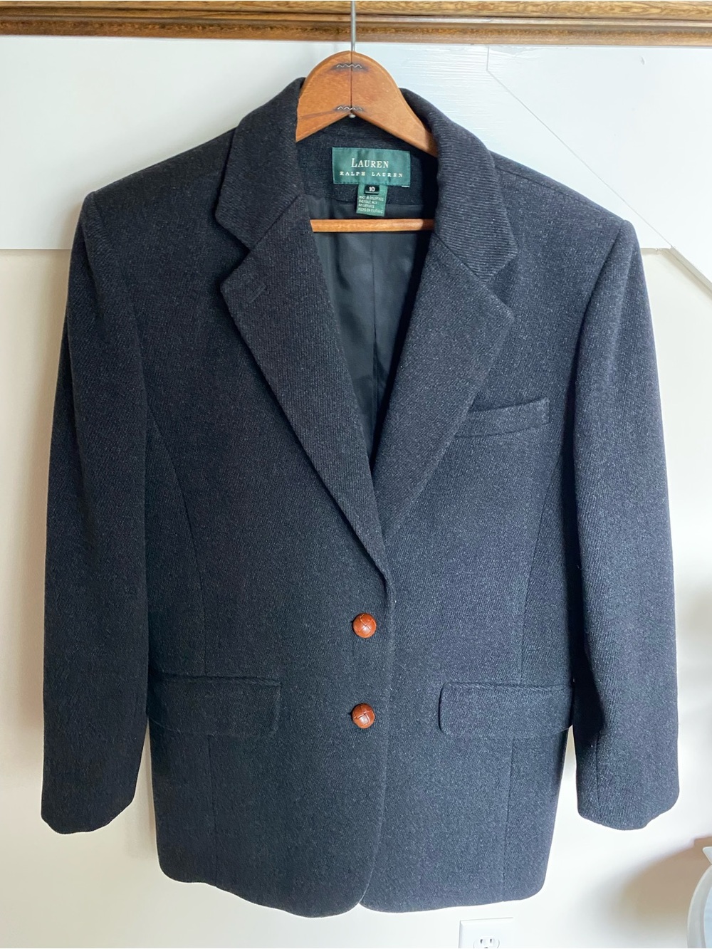 Lauren Ralph Lauren black cashmere blend  Blazer women’s 10